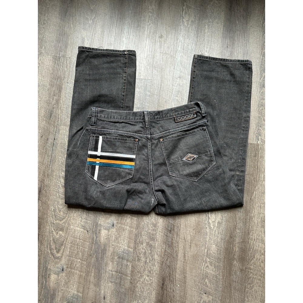 Coogi Jeans Vintage Size 38 Crazy Design Embroidered Baggy‎ 90s Skater Design